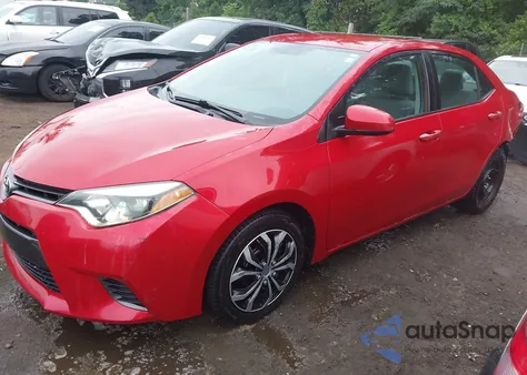 2015 Toyota Corolla Le из США, поврежденный, VIN 2T1BURHE4FC323709